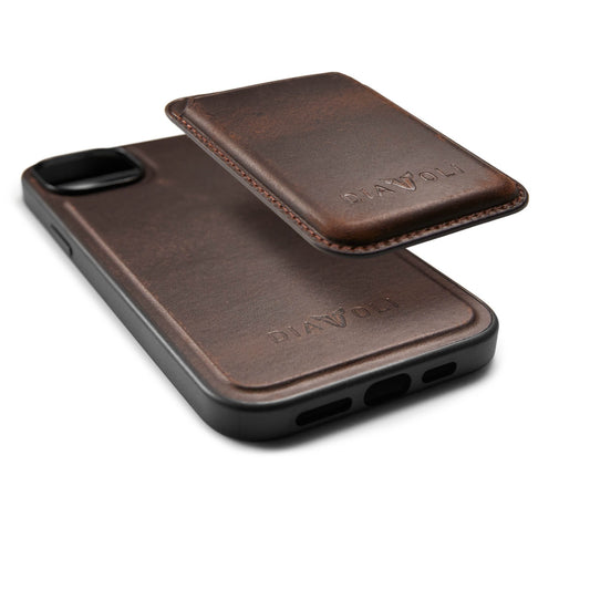 Ledercase für iPhone 15 + Wallet - Bundle