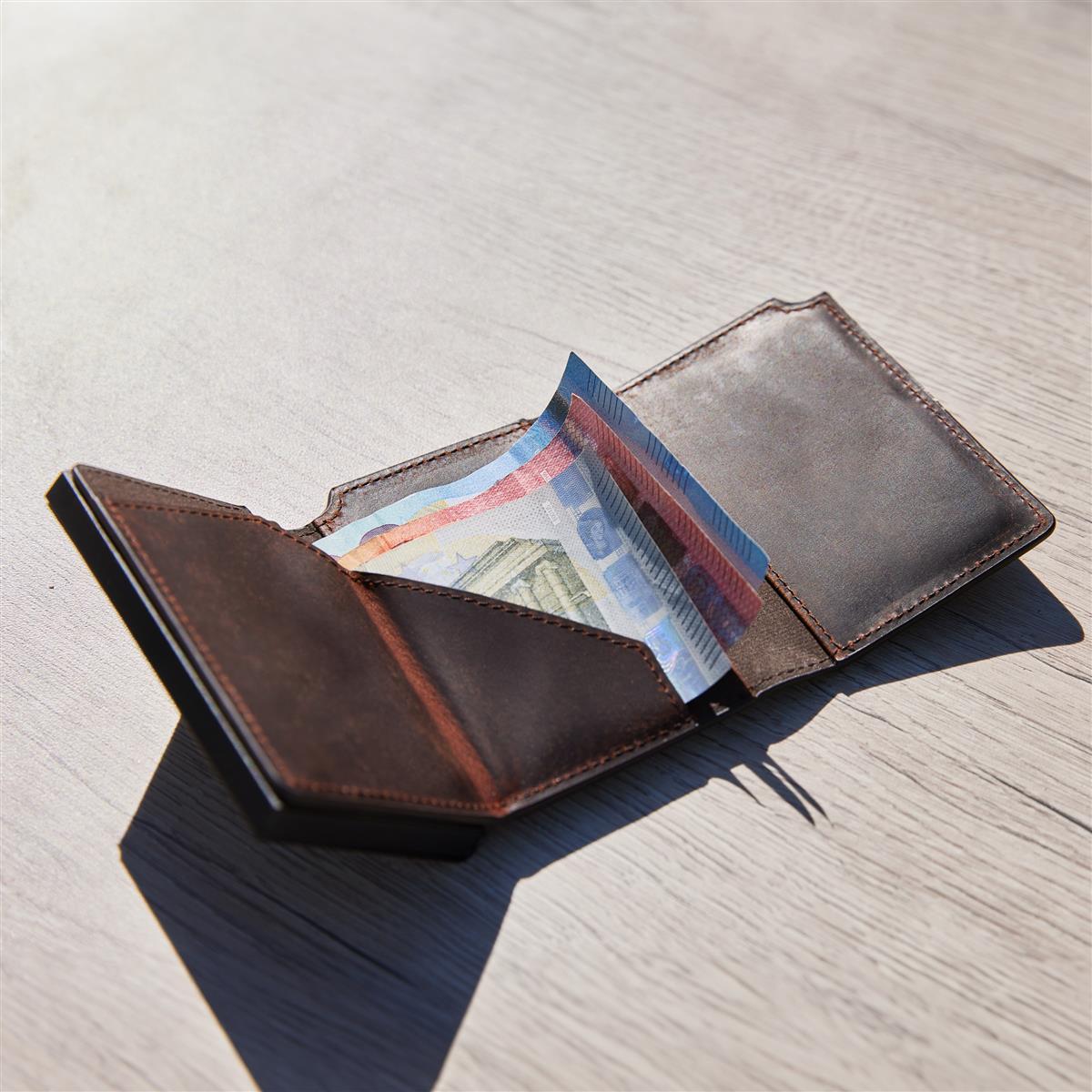 Wallet Lennox - Leder Slim Wallet mit Münzfach