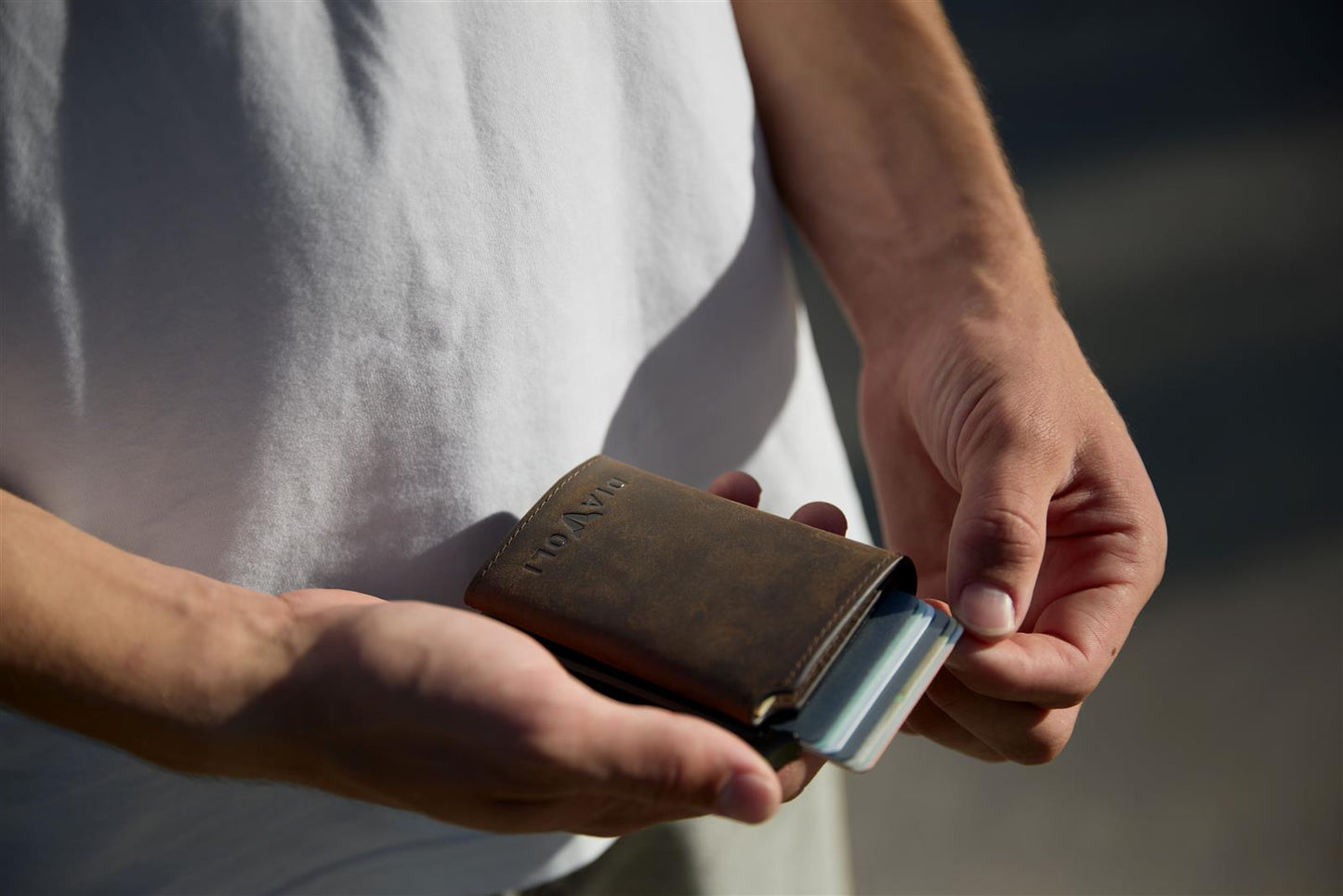 Wallet Lennox - Leder Slim Wallet mit Münzfach