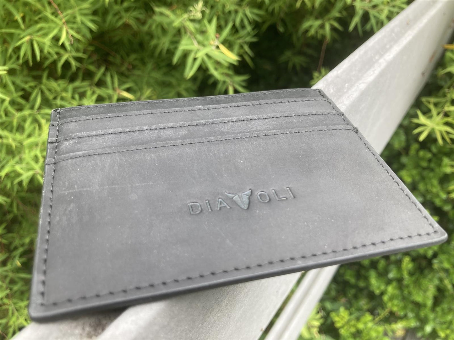 Slim Wallet Napoli - Leder - Kartenetui schwarz