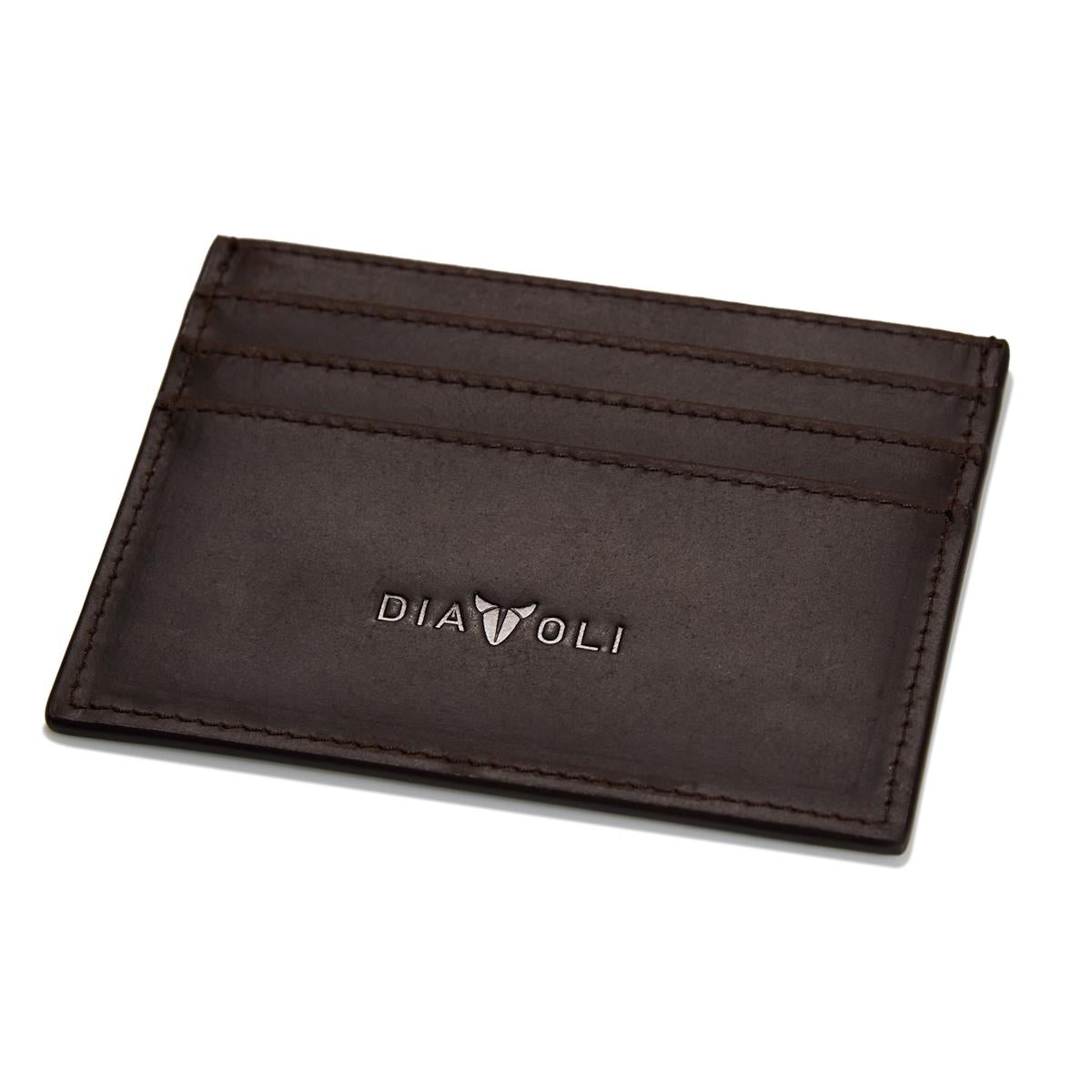 Slim Wallet Napoli - Leder - Kartenetui braun