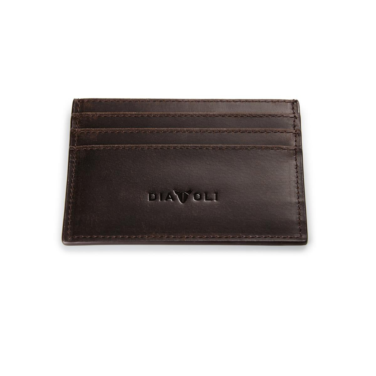 Slim Wallet Napoli - Leder - Kartenetui braun