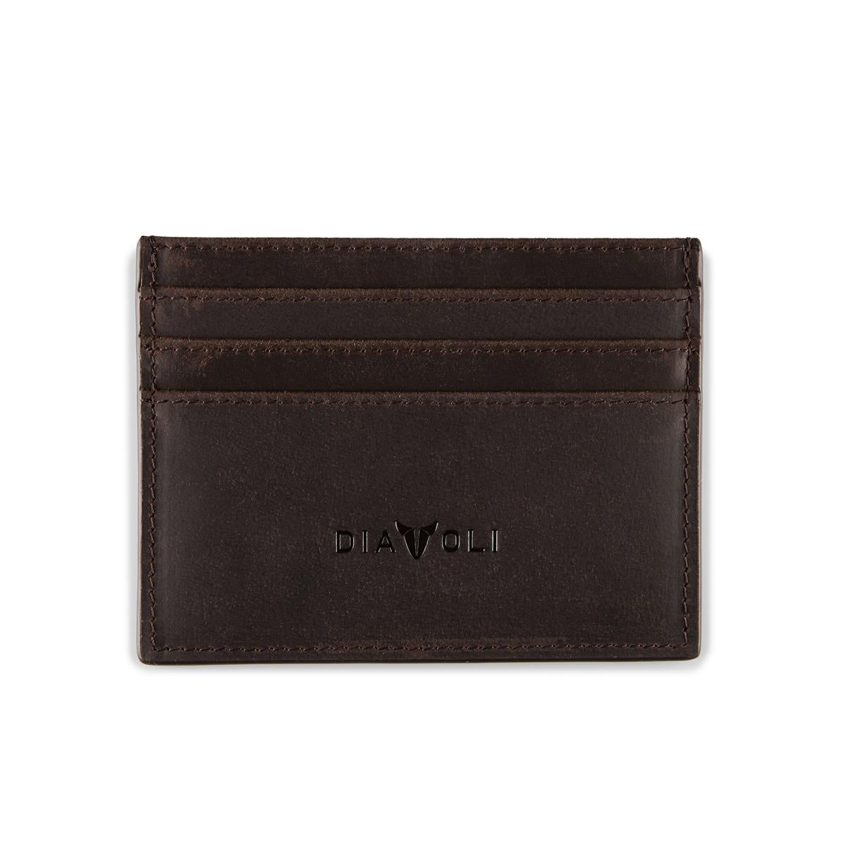 Slim Wallet Napoli - Leder - Kartenetui braun