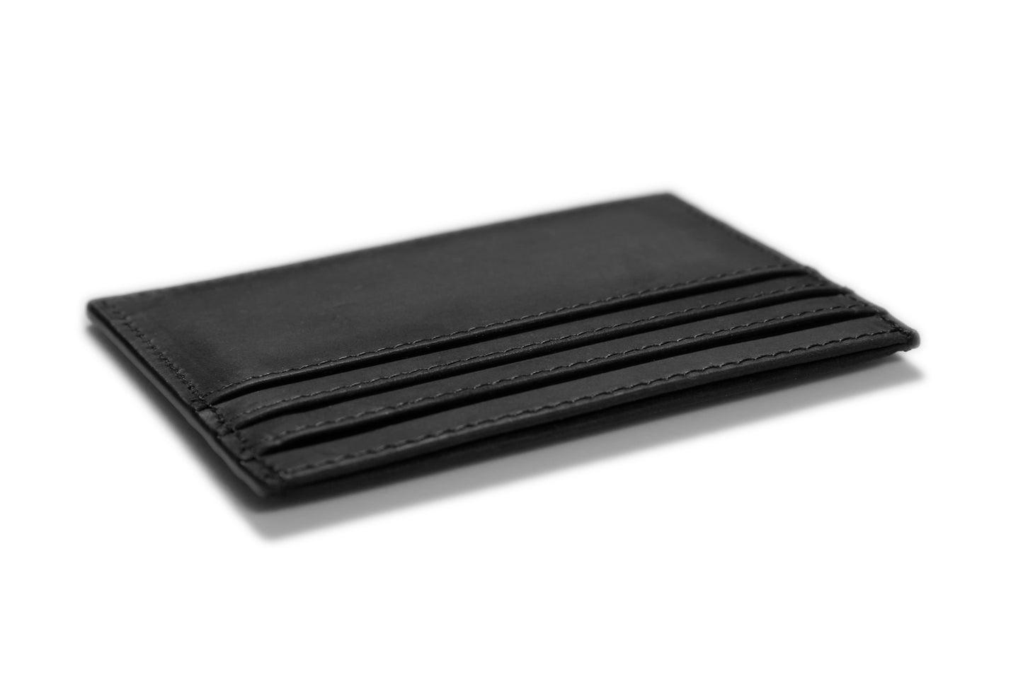 Slim Wallet Napoli - Leder - Kartenetui schwarz