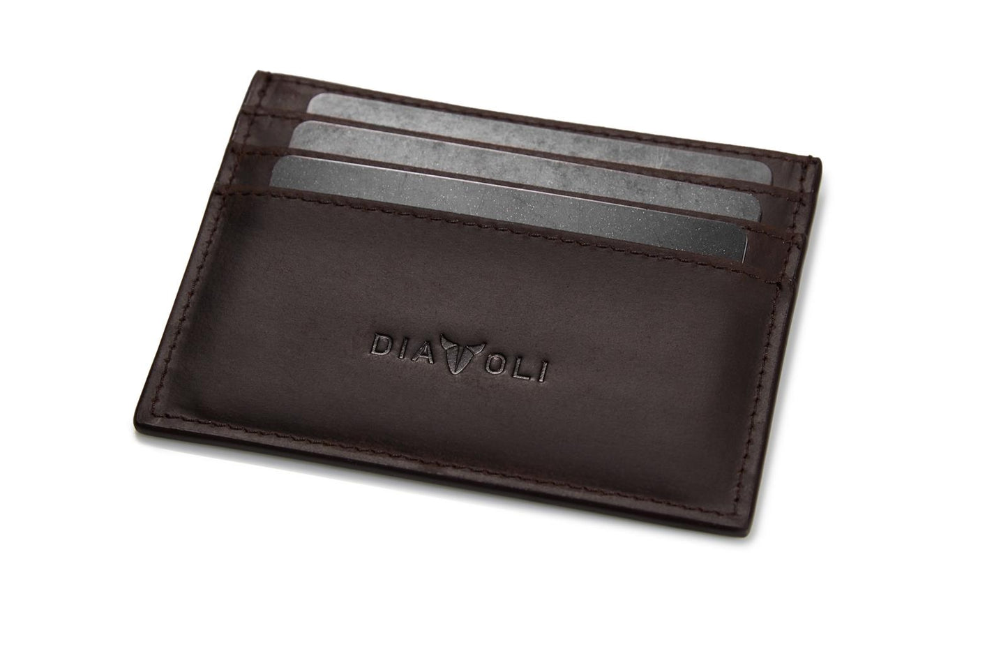 Slim Wallet Napoli - Leder - Kartenetui braun