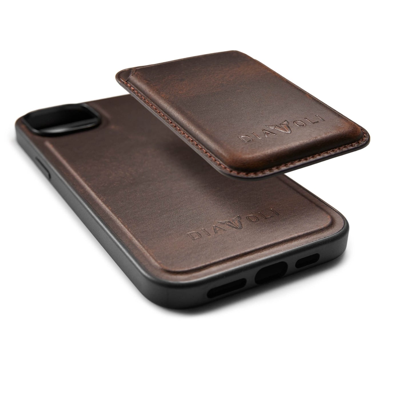 Ledercase für iPhone 15 Plus + Wallet - Bundle