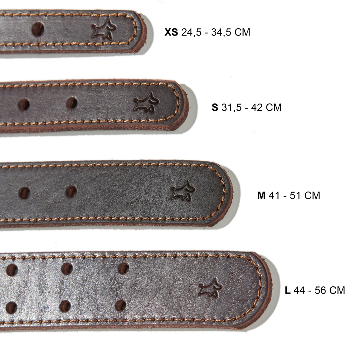 Hunde Lederhalsband Luna S