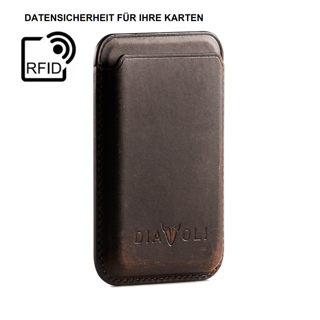 Lederwallet für iPhone - Wallet - kompatibel mit MagSafe