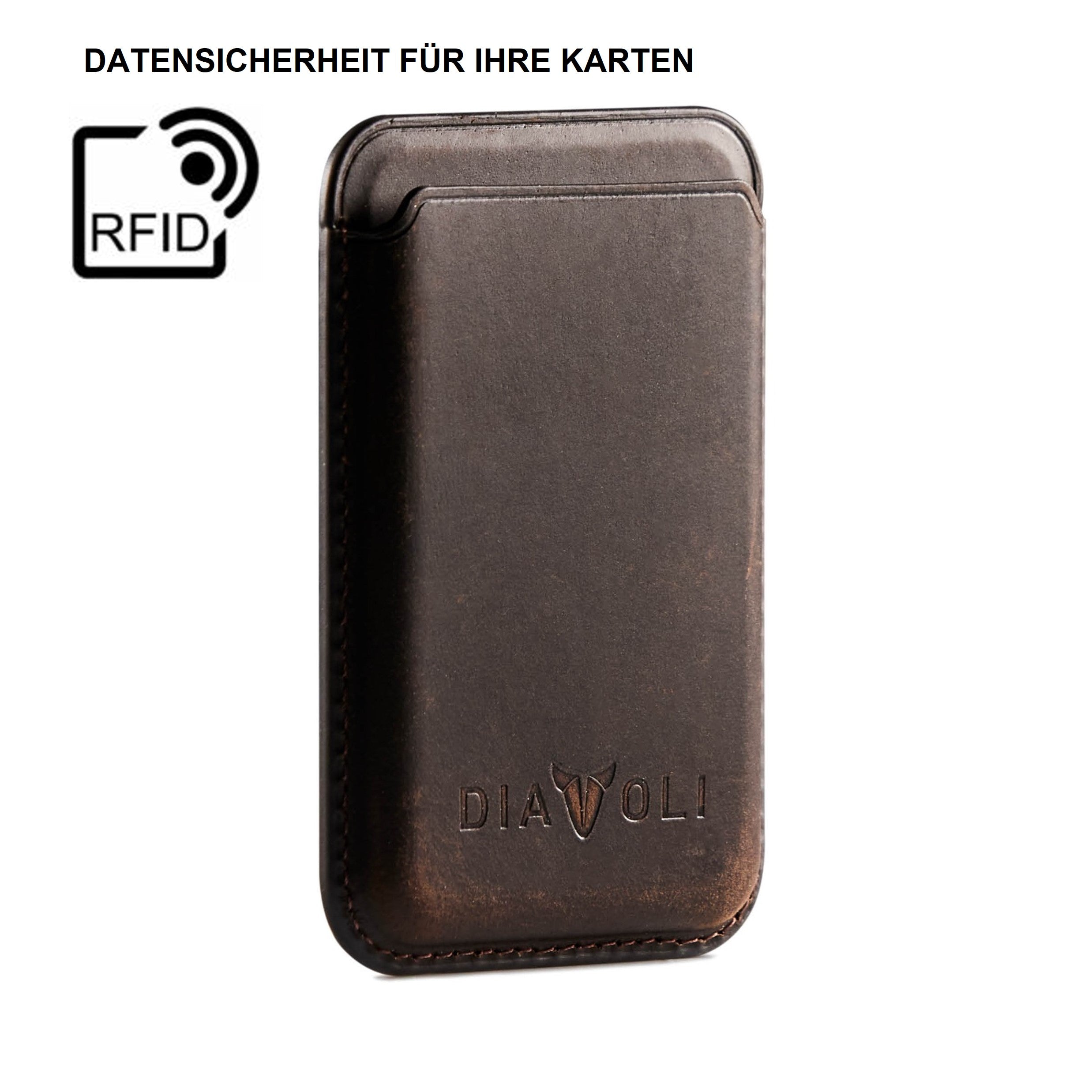 Lederwallet für iPhone - Wallet - kompatibel mit MagSafe