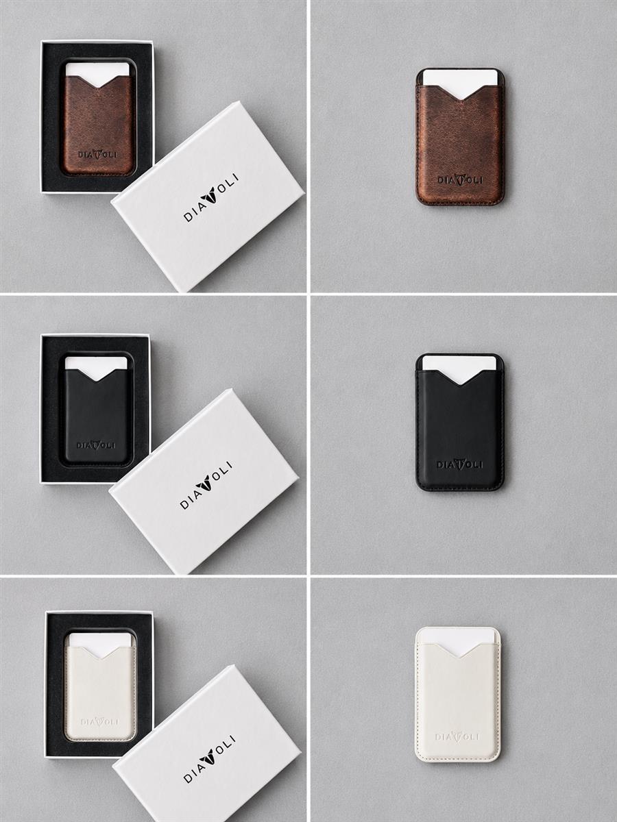 Lederwallet für iPhone - V-Wallet - kompatibel mit MagSafe