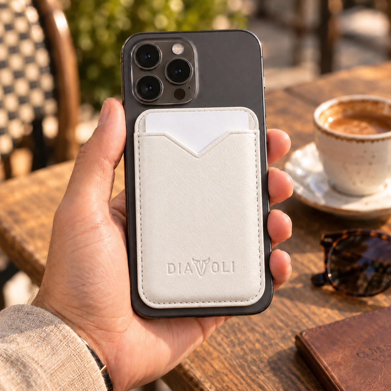 Lederwallet für iPhone - V-Wallet - kompatibel mit MagSafe