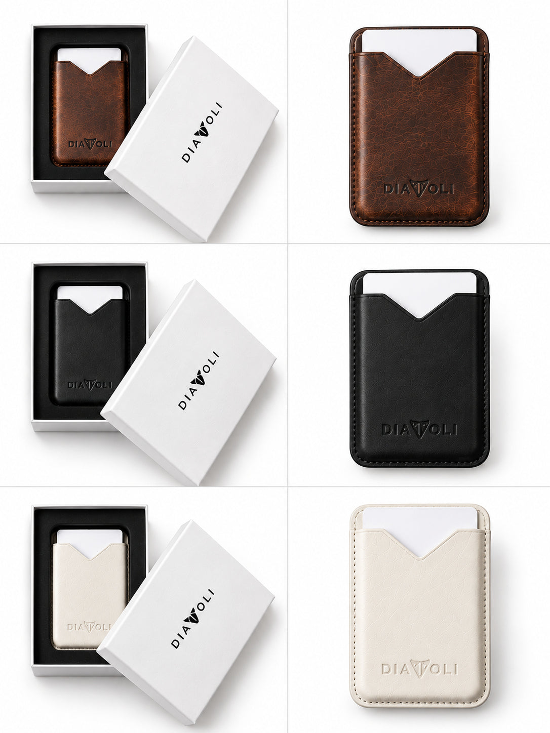 Lederwallet für iPhone - V-Wallet - kompatibel mit MagSafe