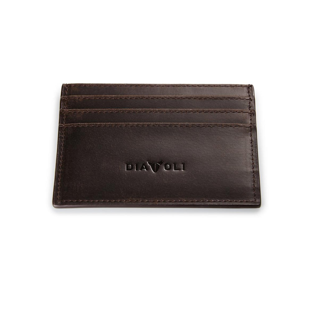 Slim Wallet Napoli - Leder - Kartenetui braun