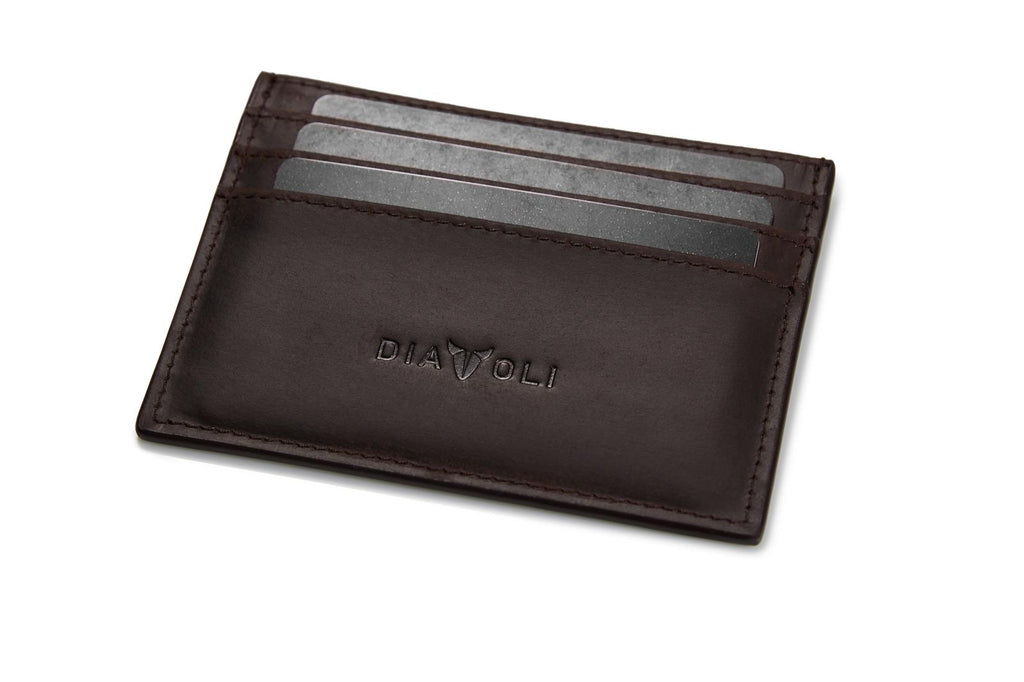 Slim Wallet Napoli - Leder - Kartenetui braun