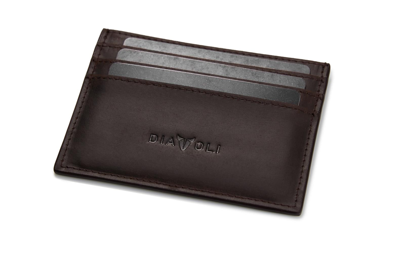 Slim Wallet Napoli - Leder - Kartenetui braun