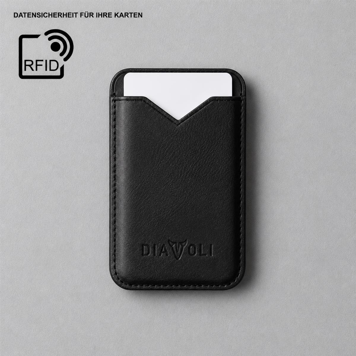 Lederwallet für iPhone - V-Wallet - kompatibel mit MagSafe