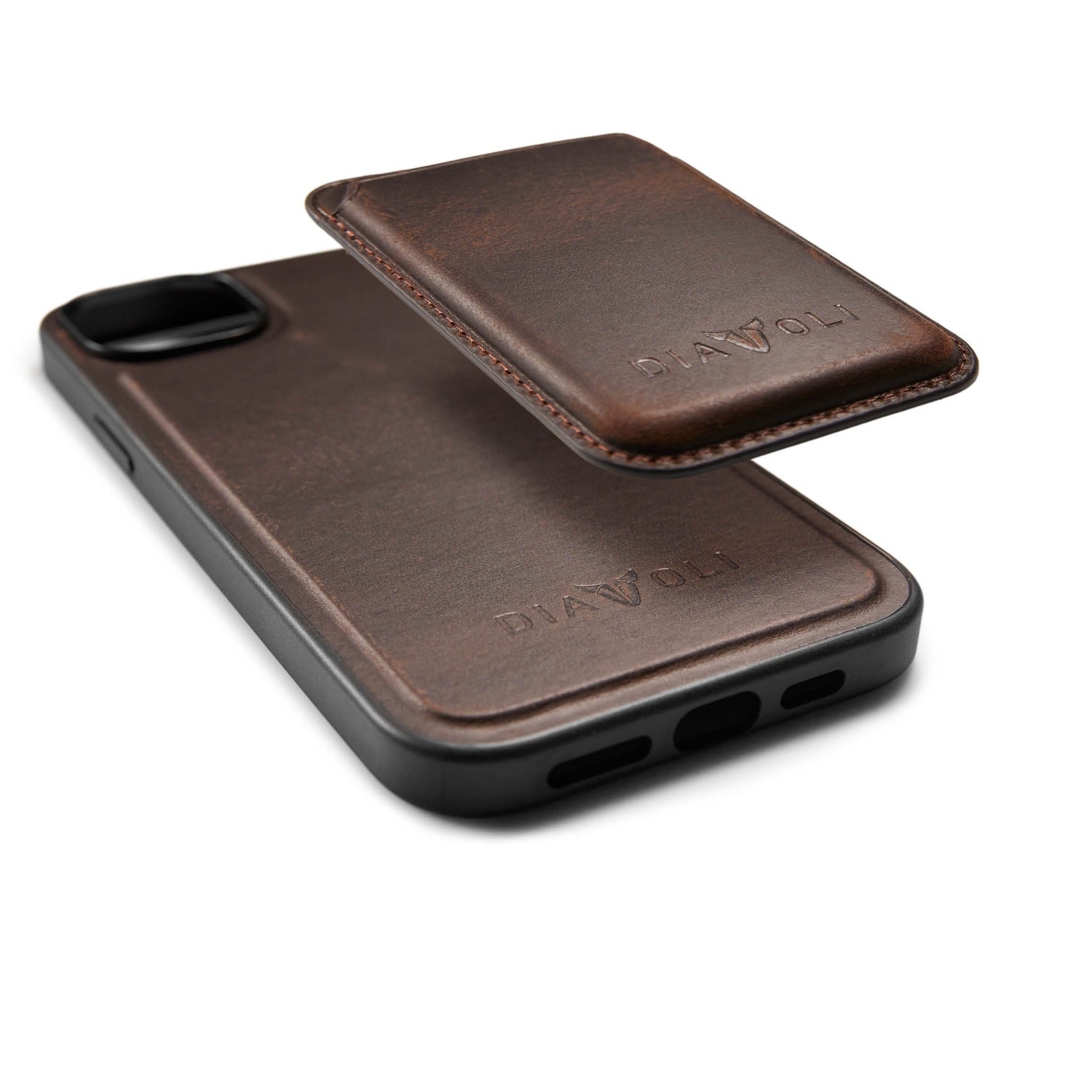 Ledercase für iPhone 15 Plus + Wallet - Bundle