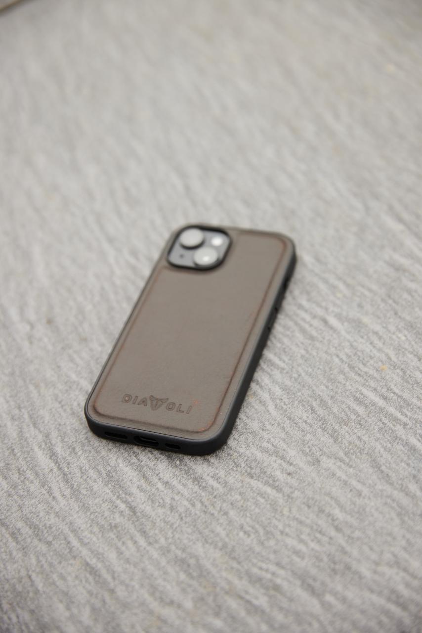 Ledercase für iPhone 15 - Kompatibel mit Mag-Safe
