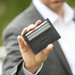 Slim Wallet Napoli - Leder - Kartenetui schwarz